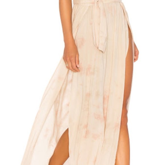 Revolve Blue Life Grace Wrap Skirt with Slits - Picture 4 of 8